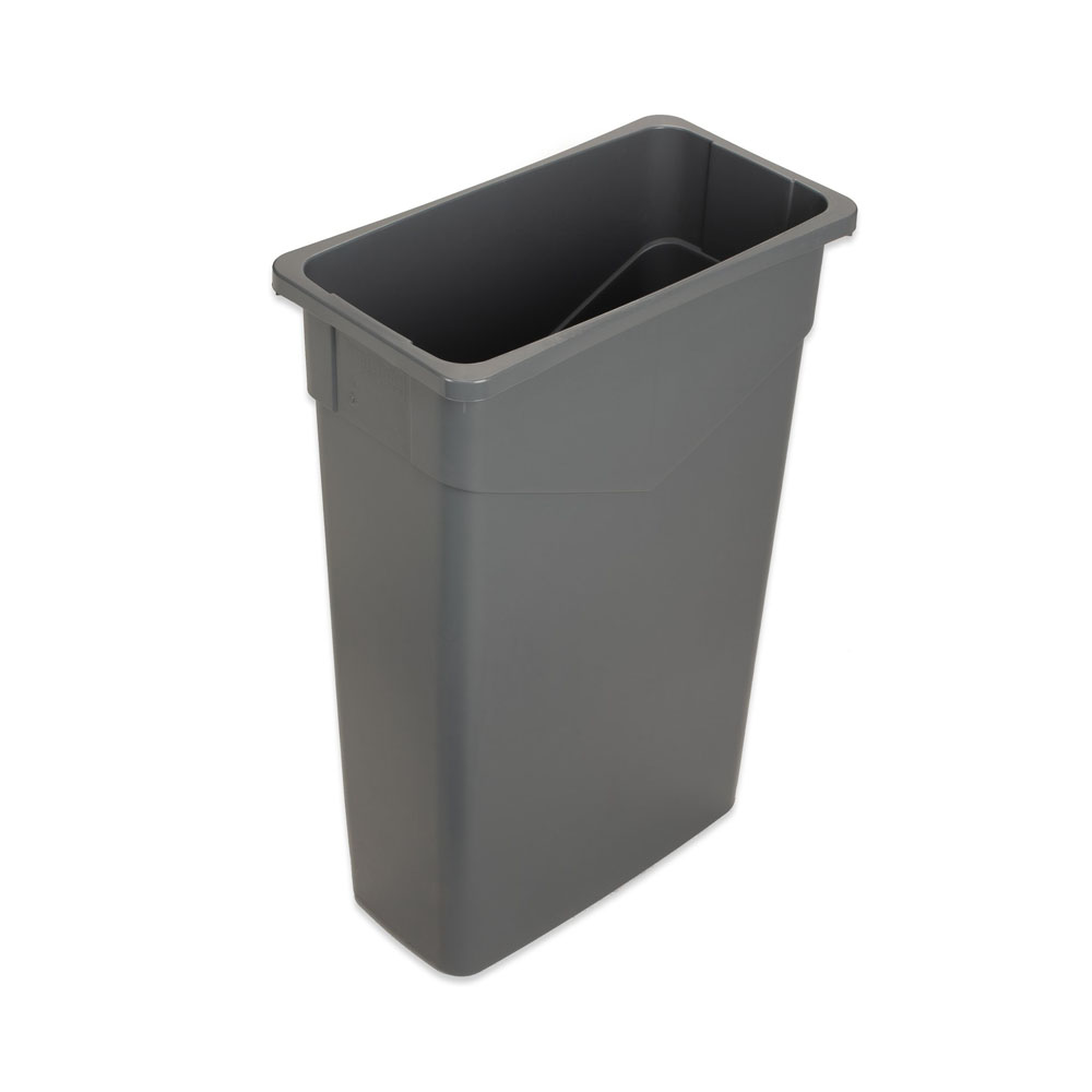 34202323 Grey Trimline 23 Gallon Rectangle Waste  Bin Trash Container 1 ea.