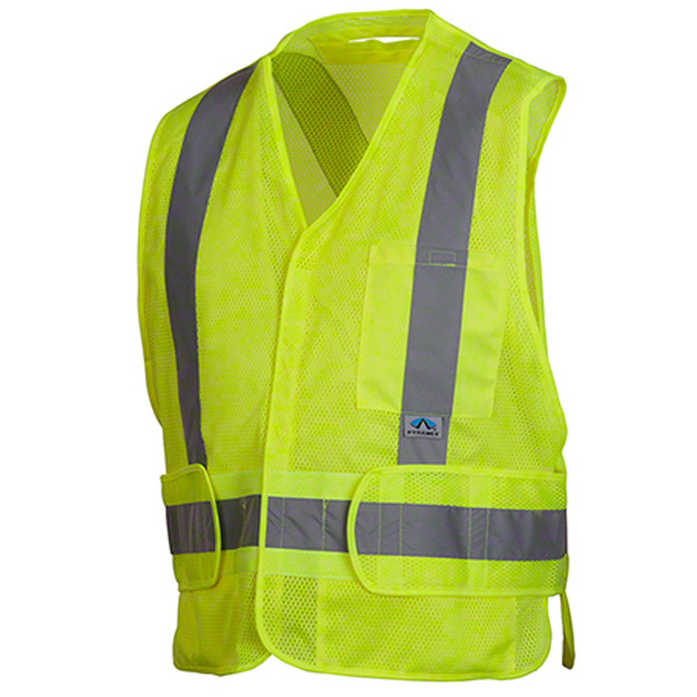 RCA2510X2 High Visable Lime Adjustable Safety Vest2XL/5XL 1 ea.