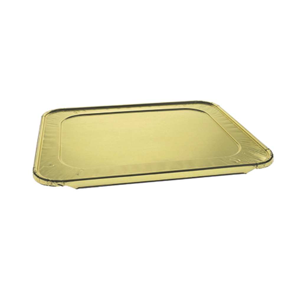 Y112045DG Gold 20 13/16"x12 7/8" Full Size        Aluminum Lid 80/cs - Y112045DG FULL GOLD LID