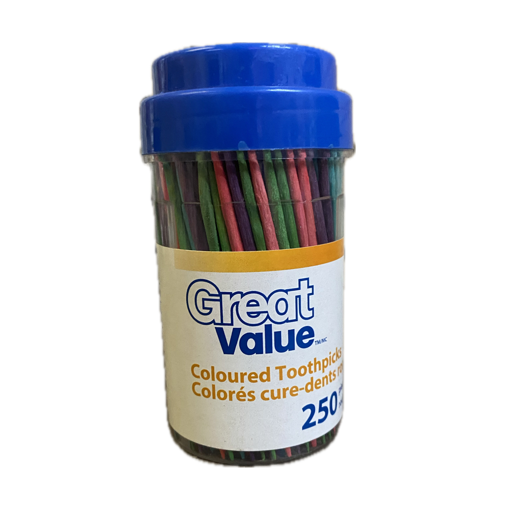 WM606 Multi-Color Toothpicks in a Jar 24/250