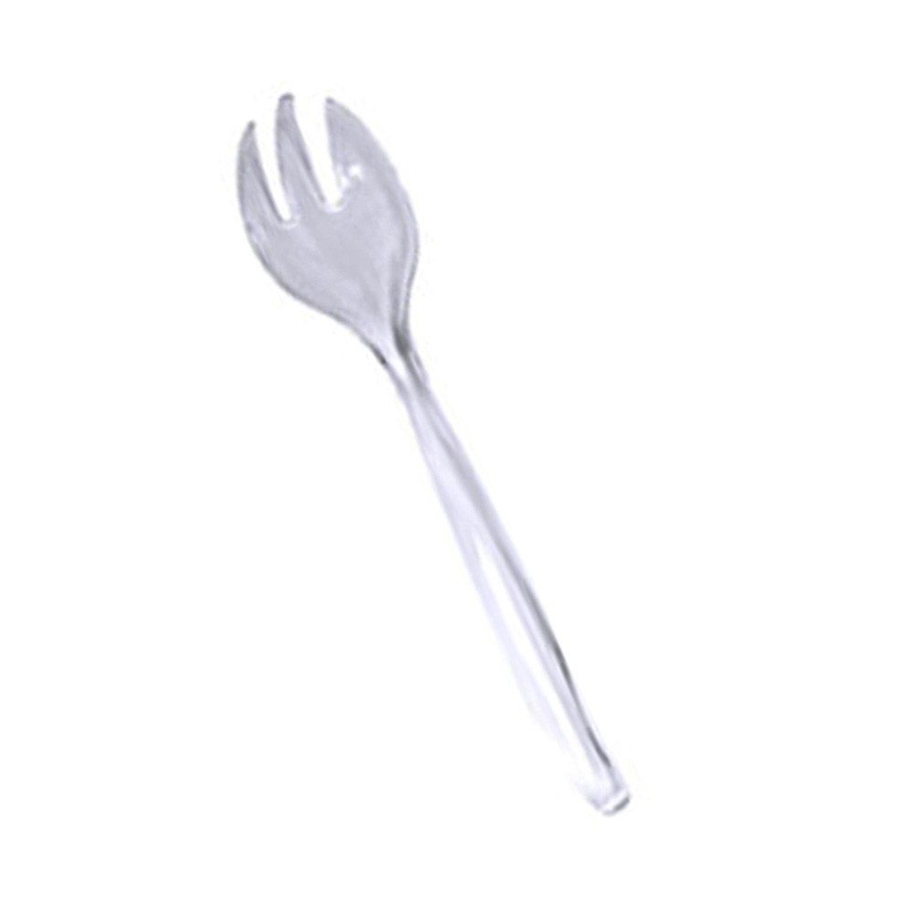 MPI00736 Swirls Clear 10" Plastic Serving Fork 72/cs