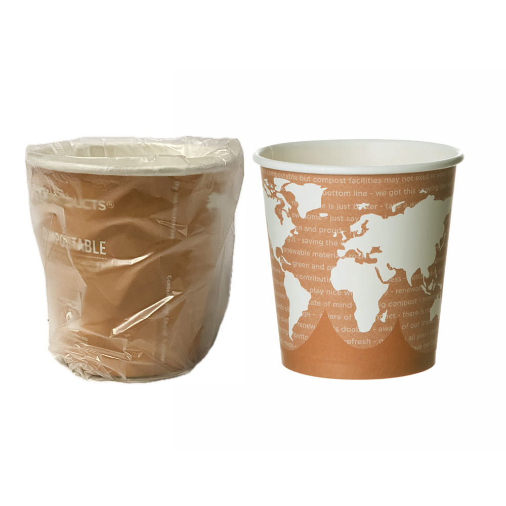 EPBHC10WAW World Art Design 10 oz. Wrapped Paper Hot Cup 1000/cs