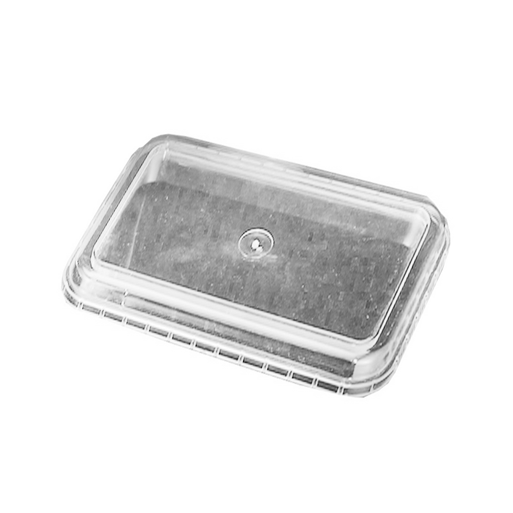 1754 Clear 10"x14"x2" Plastic Snap-On Lid 50/cs - 1754 CLEAR SNAP ON LID 10x14x2