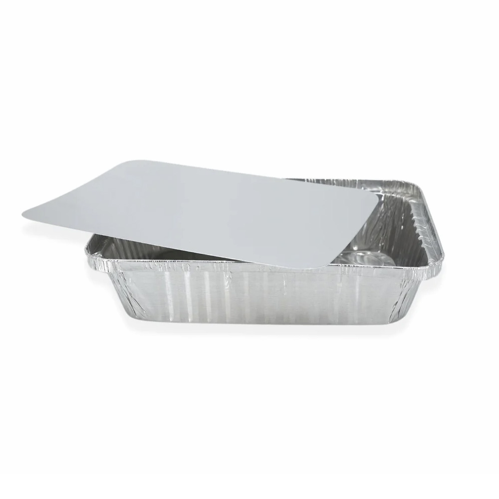 862FL Aluminum 2.25 lb. Oblong Handi-Stax w/ Lid Combo 250/cs