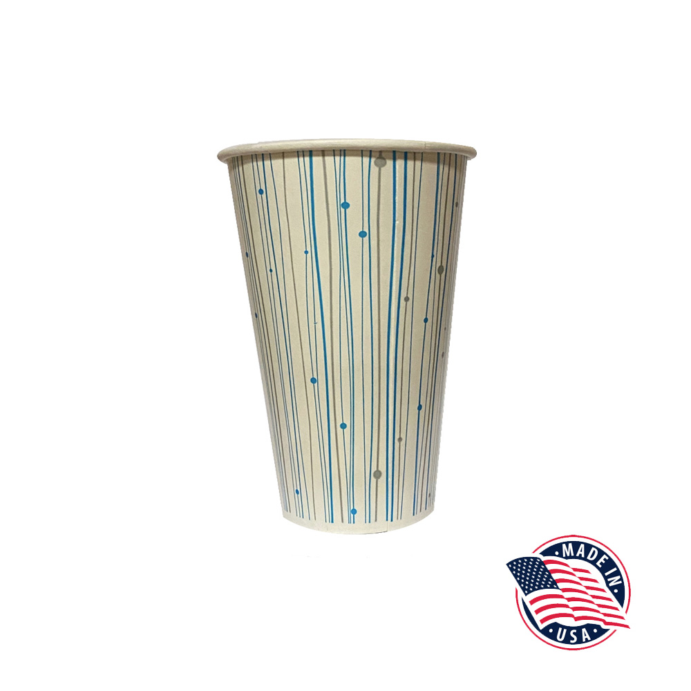 YPCC1012 Stock Print 10 oz. Paper Cold Cup 20/50  cs - YPCC1012 10/12 STK PRT CLD CUP