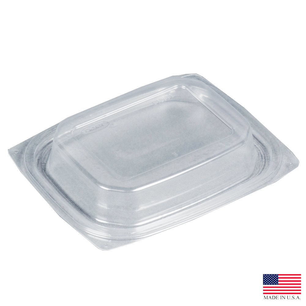 C12DDLR ClearPac 8-16 oz. Polystyrene Dome Lid 16/63 cs