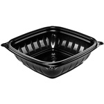 B8SB Presentabowls Black 8 oz. Square Plastic Bowl8/63 cs