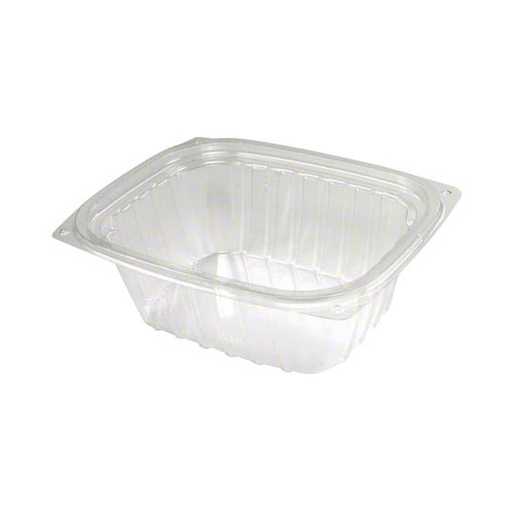 C16DERW ClearPac Clear 16 oz. Rectangular Plastic Container 16/63 cs - C16DERW CLR 16z RECT CONTAINER