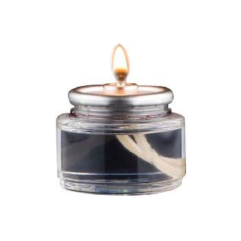 F500 FancyLite 8 Hour Liquid Wax Candle Fuel Cell w/Wick 180/cs - F500 8HR LIQ OILCANDL FUELCELL