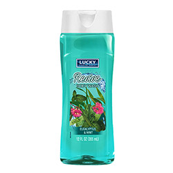 8317-12 Lucky Super Soft 12 oz. Revive Body Wash  w/ Eucalyptus  & Mint Scent 12/cs