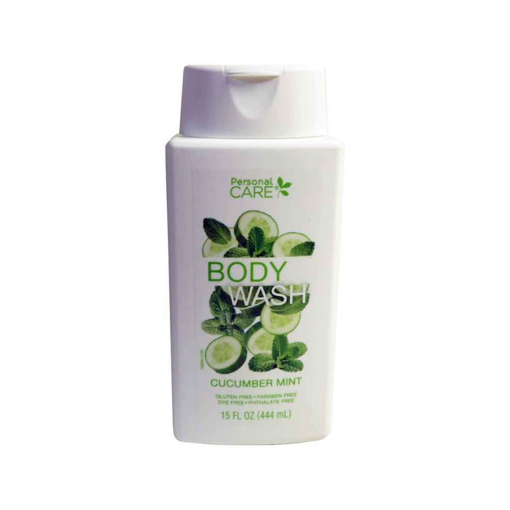 12757-12 Personal Care 15 oz. Body Wash w/        Cucumber Mint Scent 12/cs