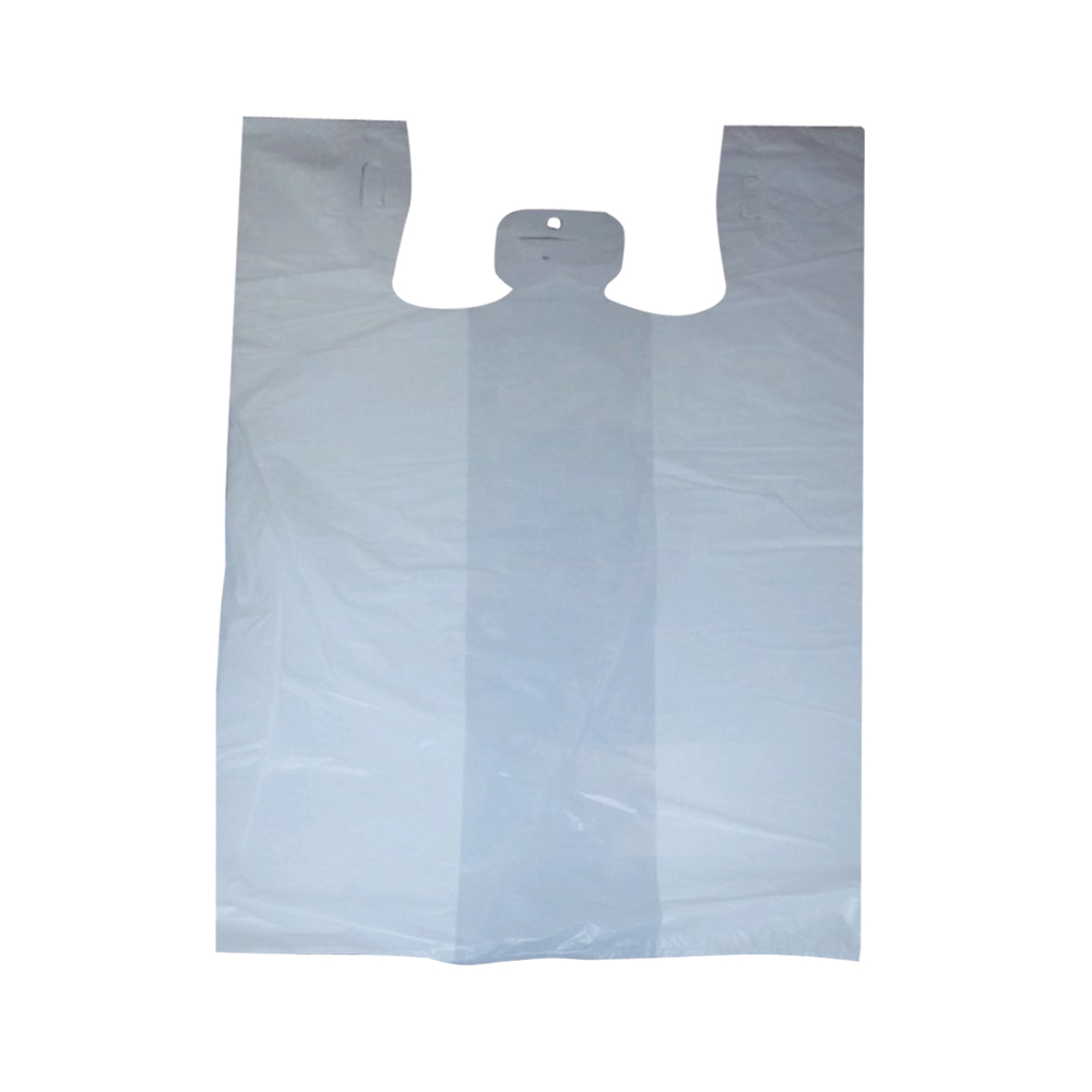 NONPR11A T-Shirt Bag 11.5"x6.5"x22" White Plastic 1000/cs - NONPR11A WHTSHRTBG 11.5X6.5X22