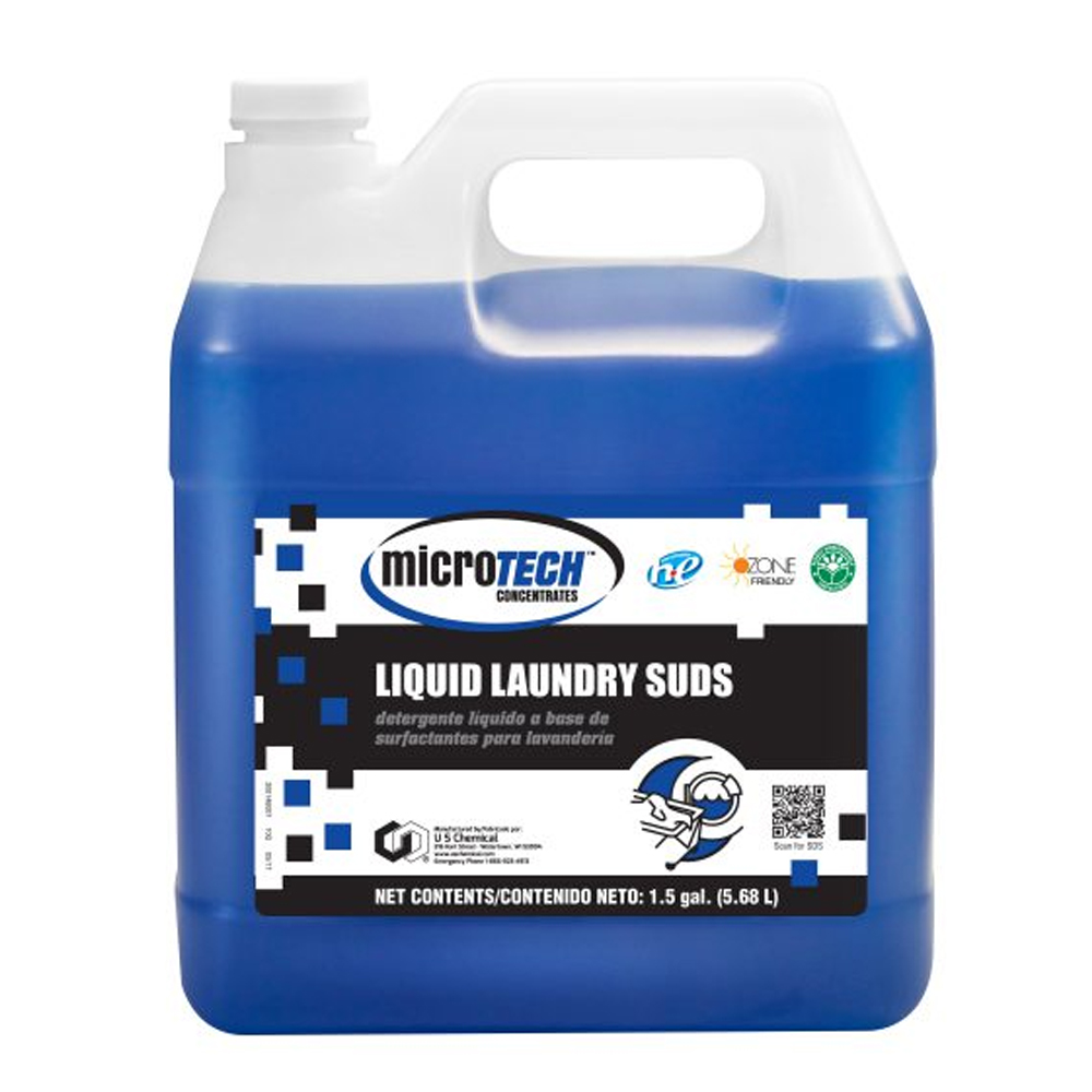 5394619 MicroTECH 1.5 Gallon Liquid Laundry Suds  2/cs - 5394619 LIQ LAUNDRY SUDS 1.5G