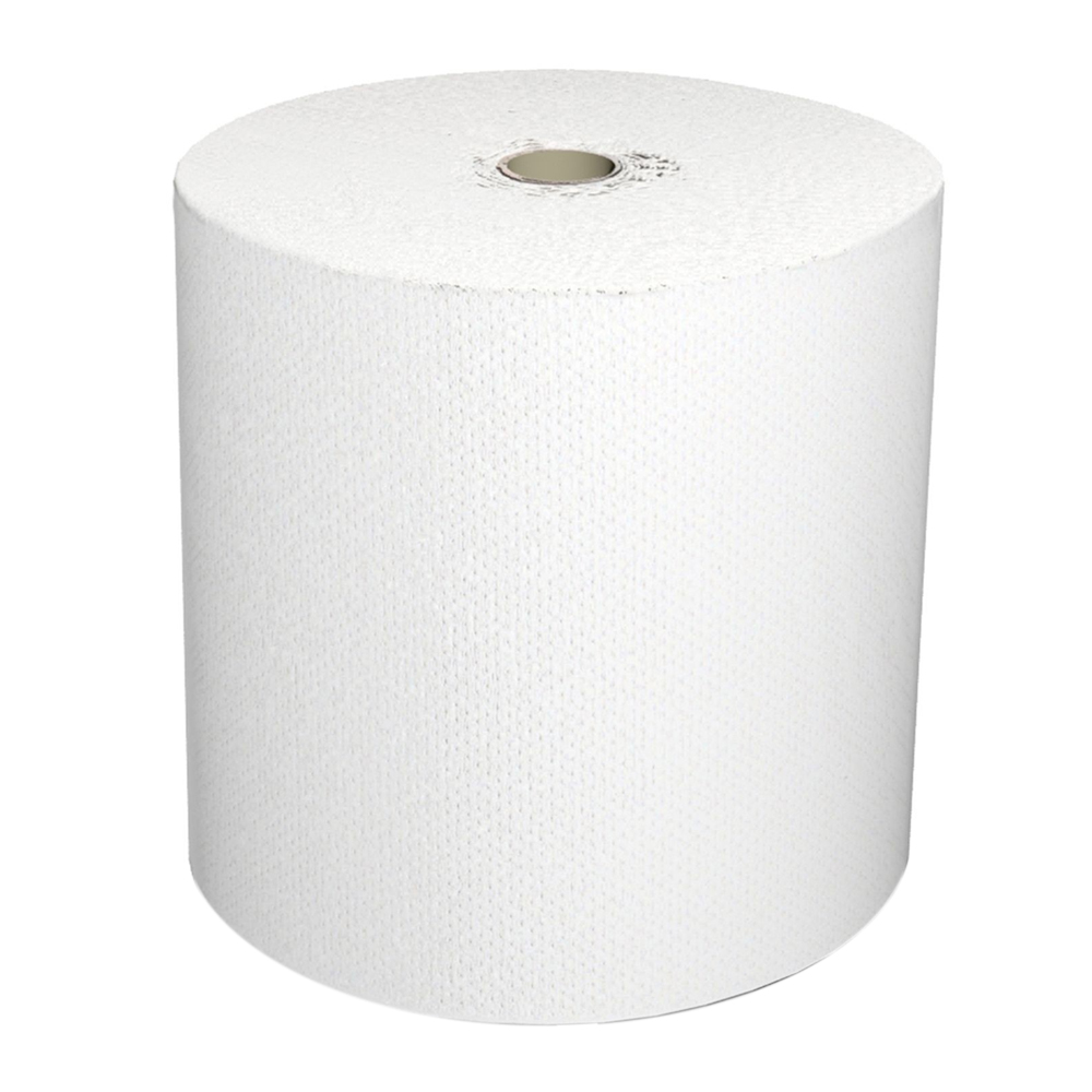 46897 Locor Hard Wound Embossed Roll Towel White 1 ply 7"x800' 6/cs