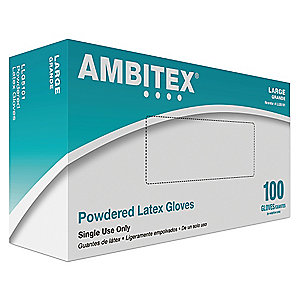 LLG5101 Ambitex Large Multi-Purpose Latex Gloves 10/100 cs