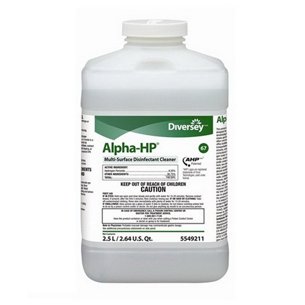 5549211 Alpha-HP 2.5 Liter Multi-Surface          Disinfectant Cleaner 2/cs - 5549211 ALPHA HP DISINF 2/2.5L
