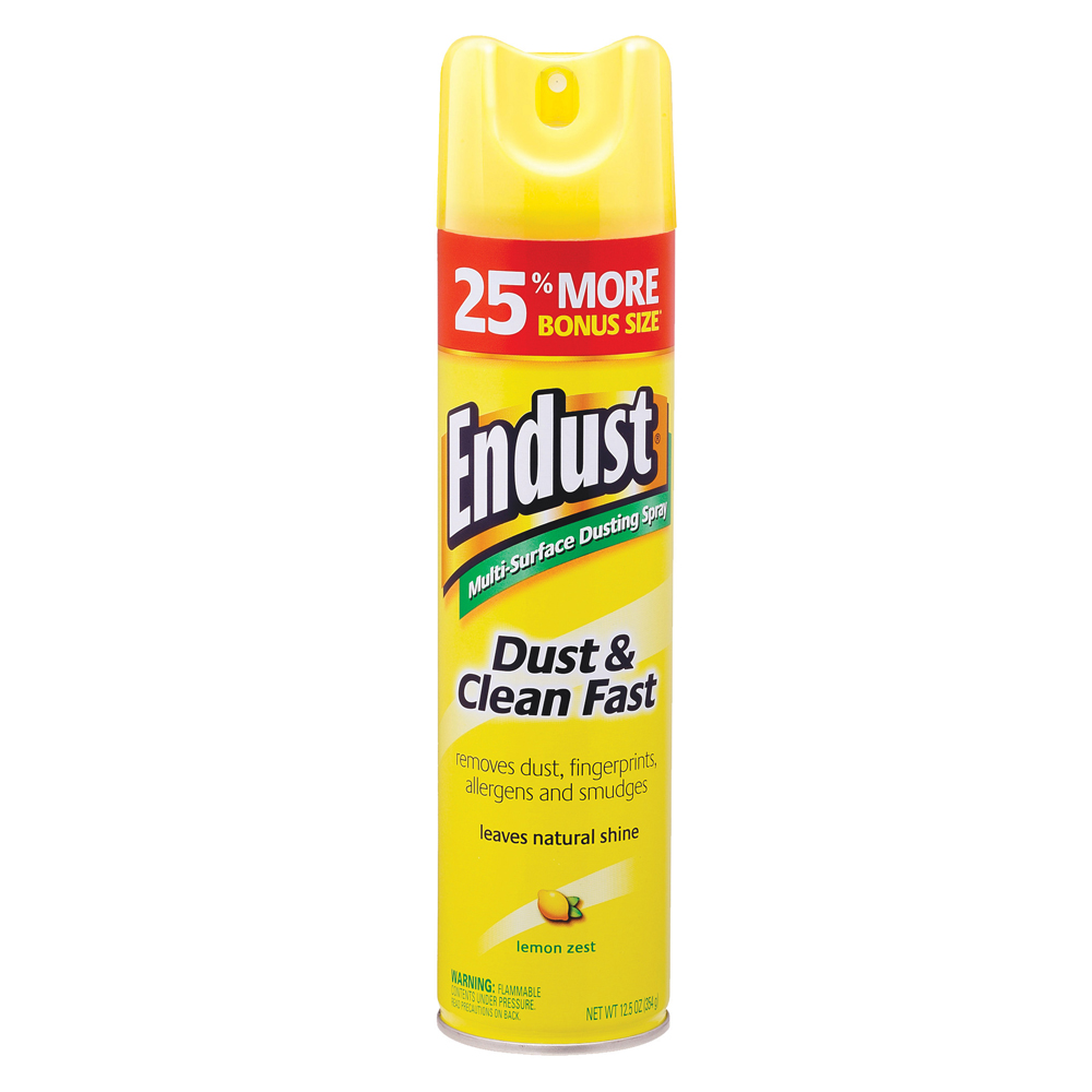 CB508171 Endust 12.5 oz. Multi-Surface Dusting & Cleaning Spray w/ Lemon Zest Scent 6/cs - CB508171 ENDUST LEMON AERO12.5