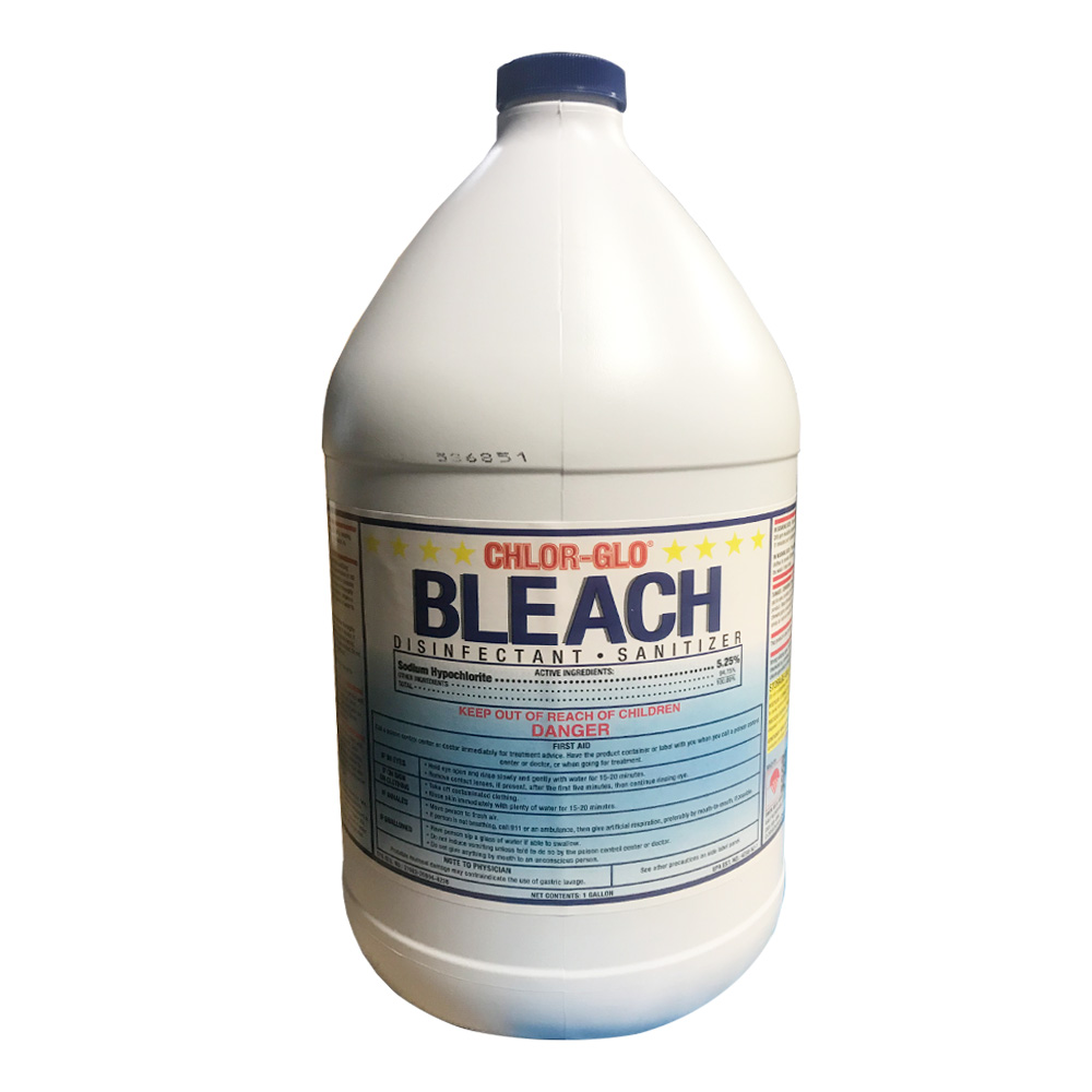 4940 Chlor-Glo 5.25% Bleach 1 Gal 4/cs - 4940 CHLOR-GLO BLEACH 5.25%4/1