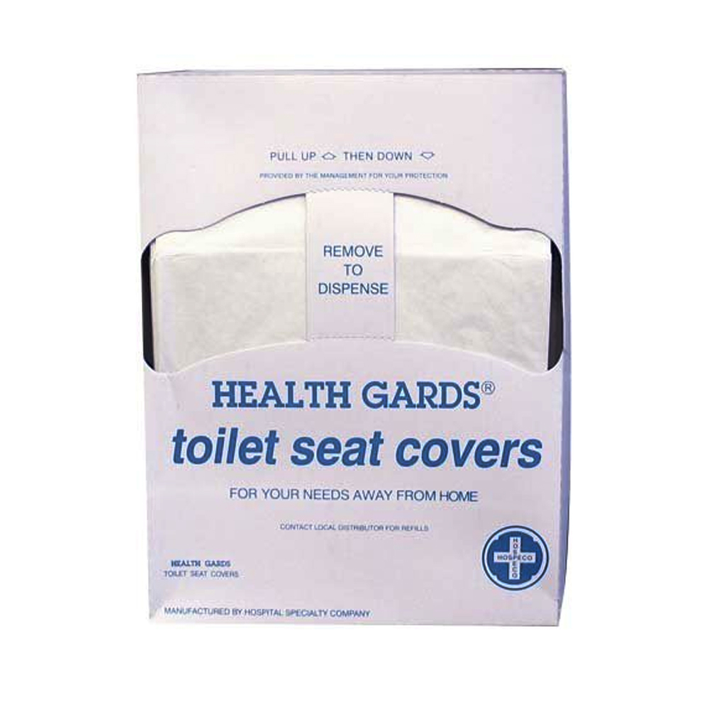HG-QTR-5M Health Gards White 1/4 Fold Lever Dispensed Toilet Seat Cover 25/200 cs