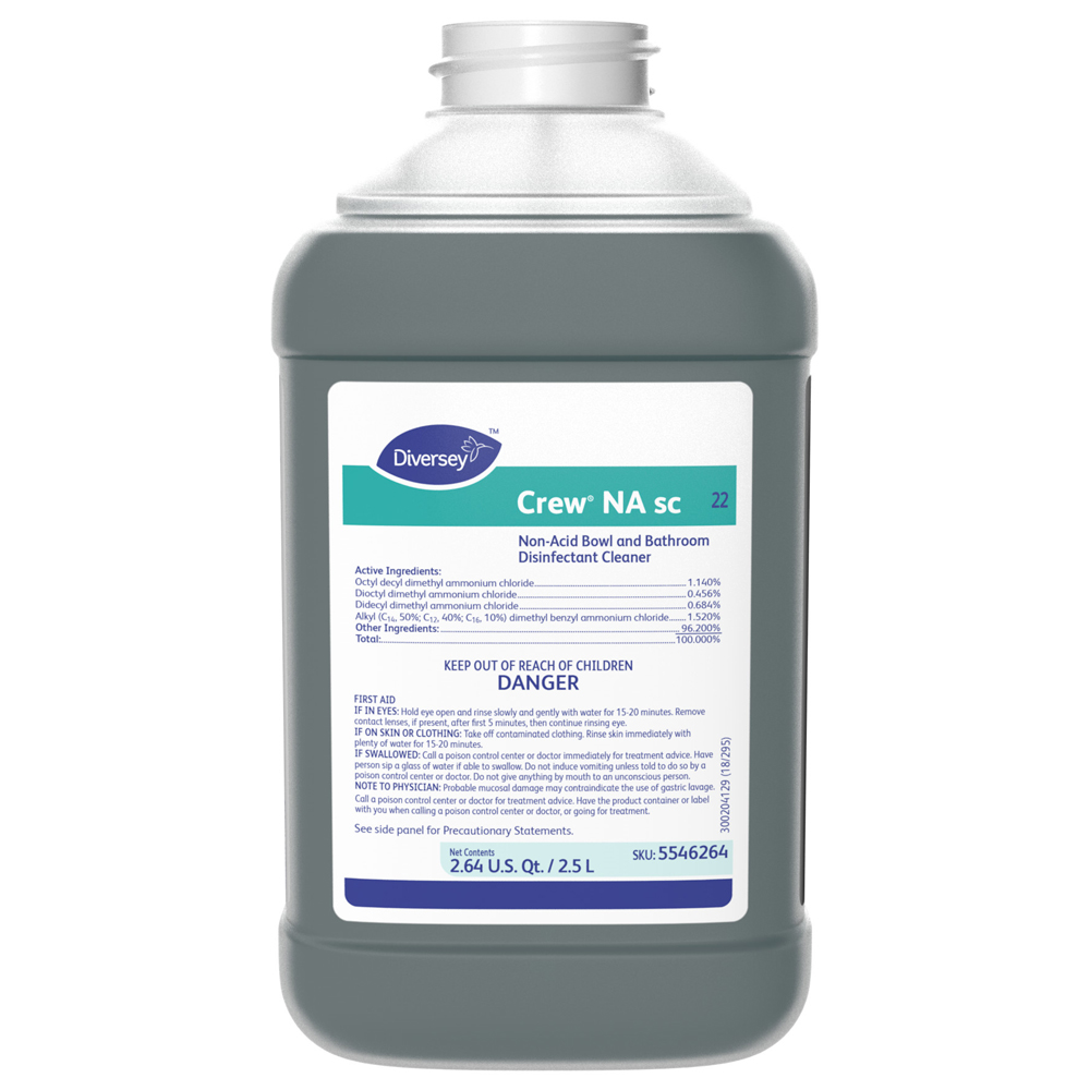 5546264 Crew NA SC 2.5 Liter Non-Acid Bowl &      Bathroom Disinfectant Cleaner 2/cs - 5546264 CRW NOACID BWL&BTH2.5L