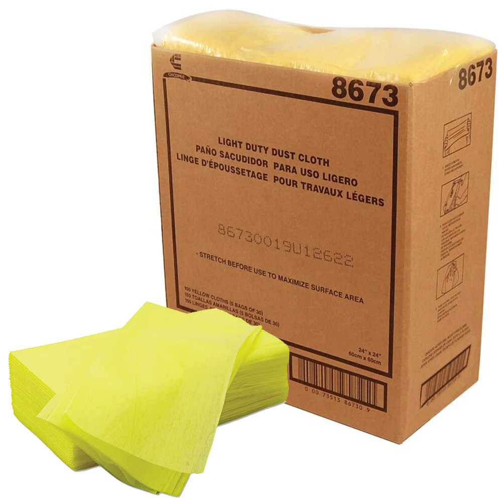 8673 Masslinn Yellow 22"x24" Light Duty Dust Cloth 5/30 cs