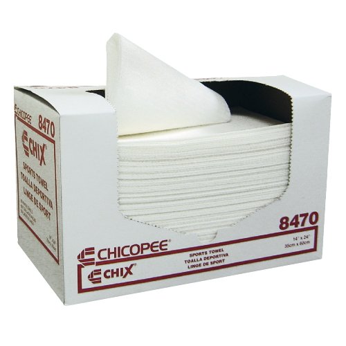 8470 Chix White 14"x24" Sports Towel 6/100 cs - 8470 WHITE 14X24 SPORTS TOWEL.