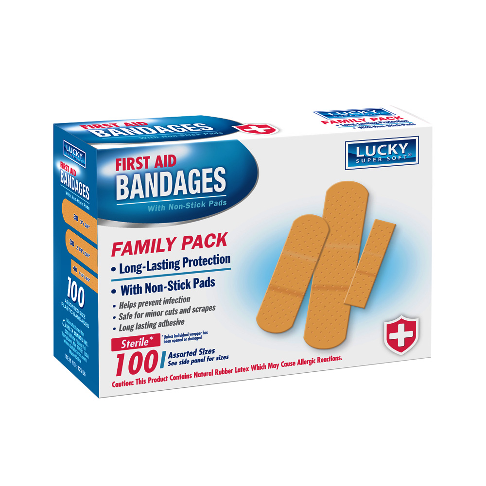 12706-12 First-Aid Bandages 12/100 cs