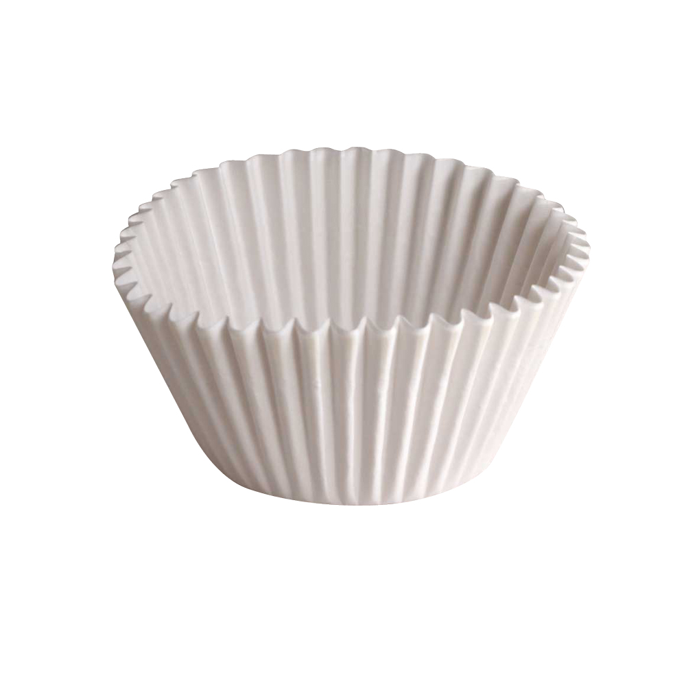 610070 6" White Fluted Baking Cup 20/500 cs