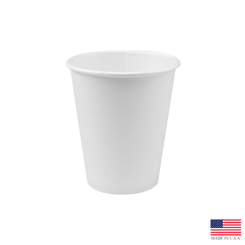 370W-2050 White 10 oz. Poly Coated Paper Hot Cup 20/50 cs