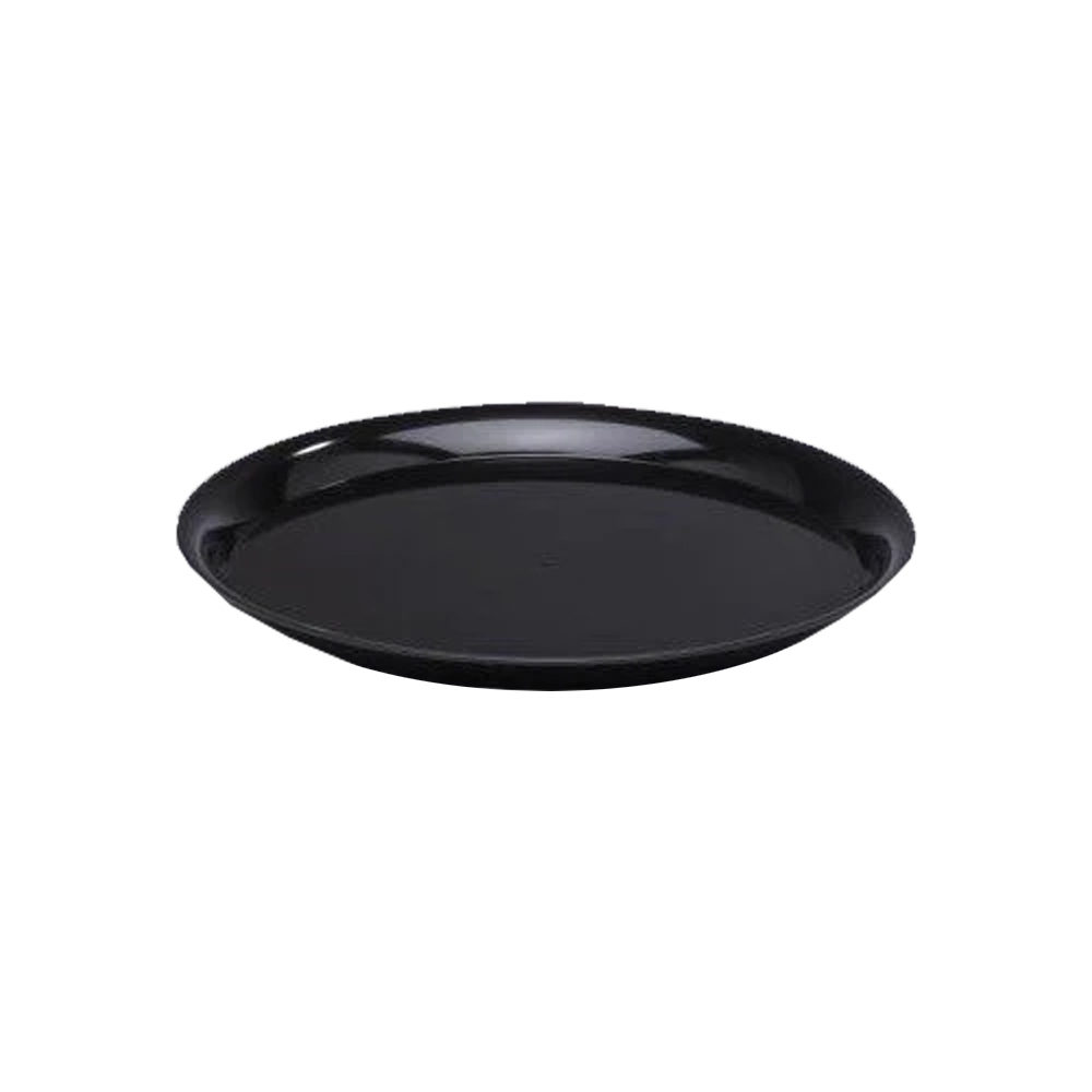 A914BL25 Black 14" Plastic Catering Tray 25/cs - A914BL25 14" BLK CATERING TRAY