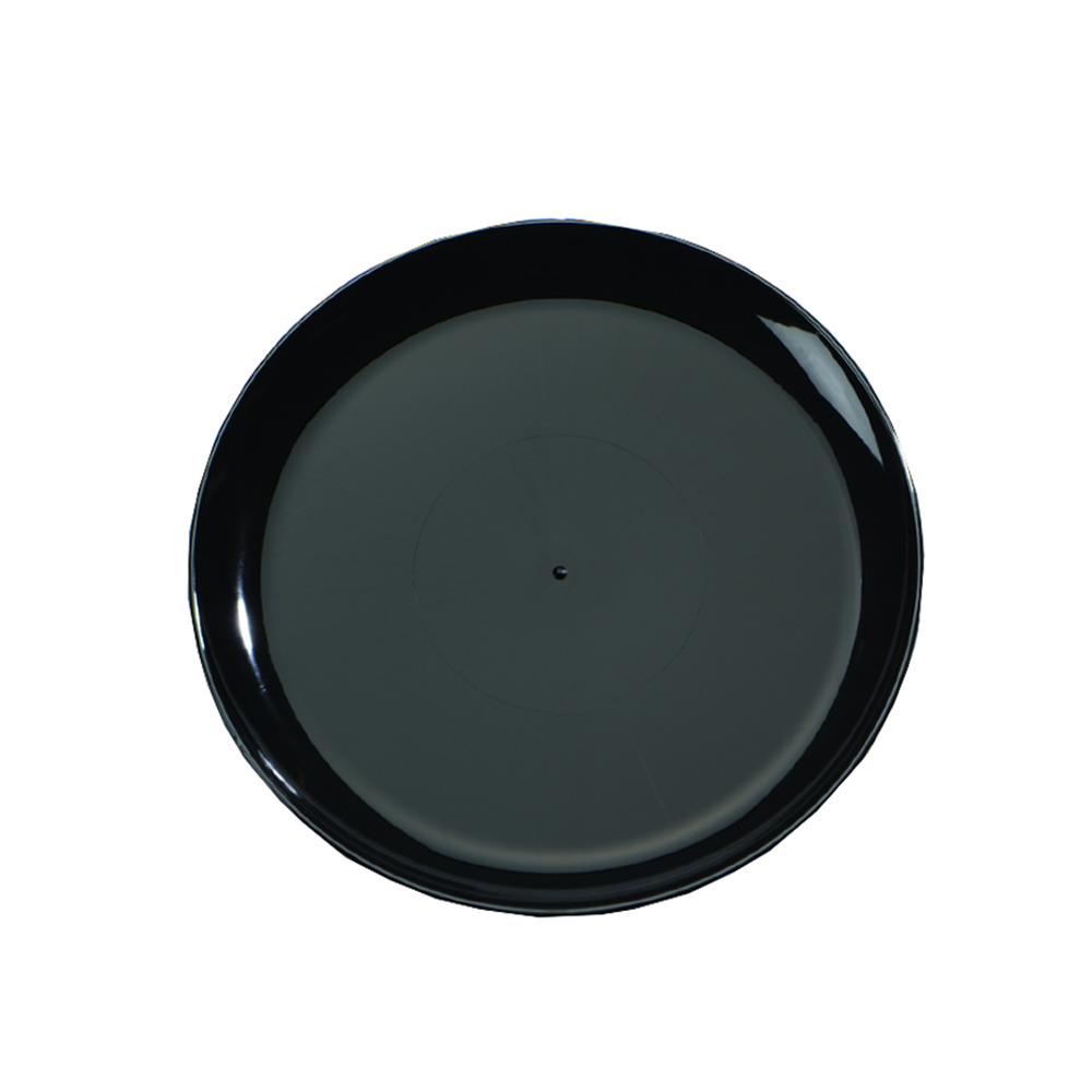 A716PBL25 Caterline Black 16" Plastic Catering Tray 25/cs - A716PBL25 16" BLACK CATER TRAY