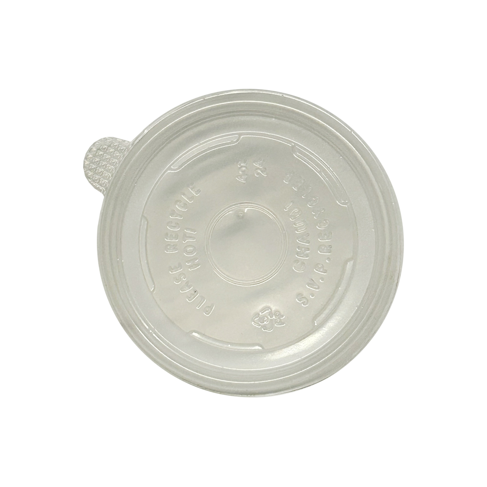 795KFTL4PP Clear 4 oz. Round Plastic Container Lid 1000/cs
