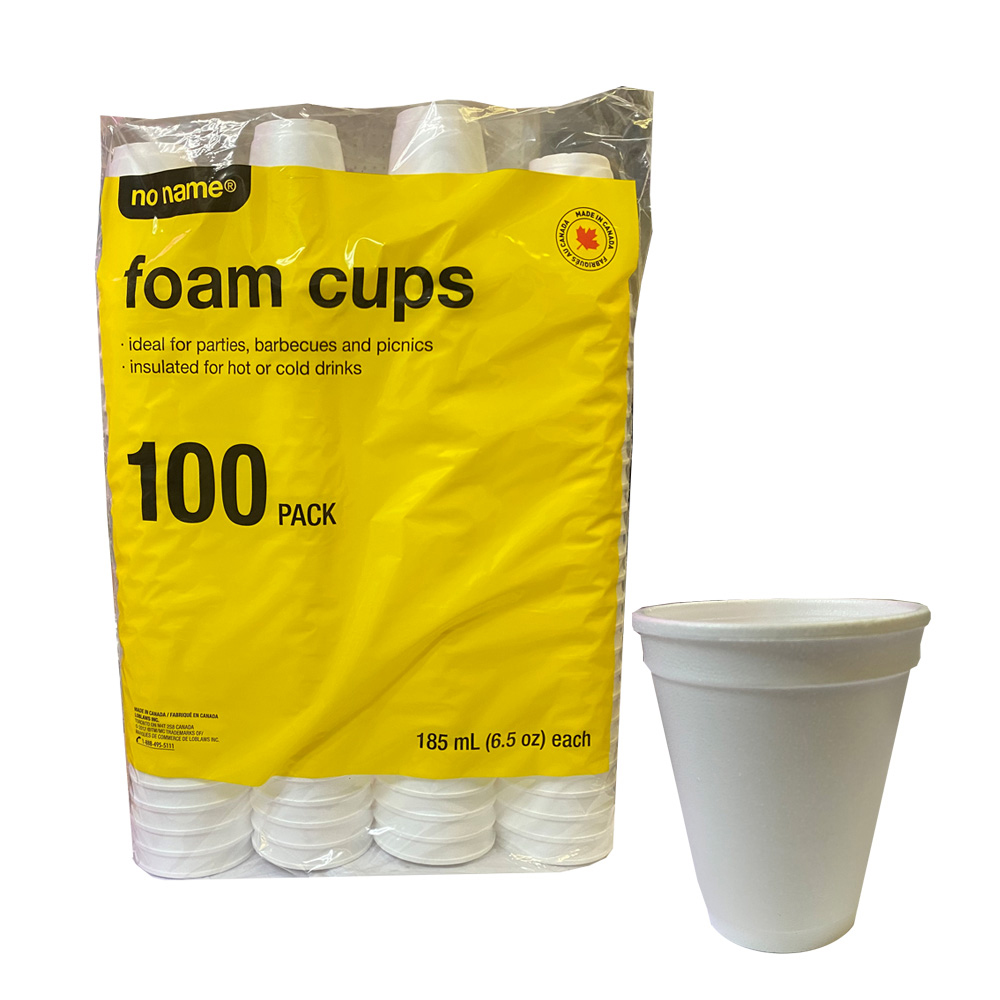 NN008 No Name 6.5 oz. Foam Cup 20/100 cs