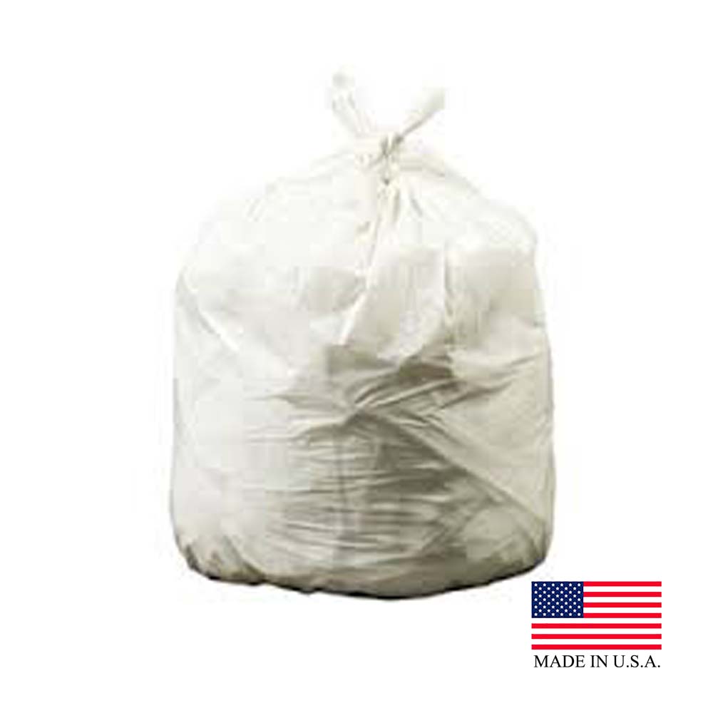 PC32LWN Can Liner 24"x32" 12-16 Gal. .30 Mil Natural Environmentally Friendly on a Roll 10