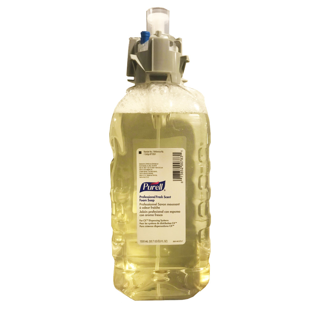 8561-04 Purell 1500 ml CX Professional Foaming Hand Soap w/Fresh Scent Refill 4/cs - 8561-04 CX PRO FRSH SCNT FMSOP