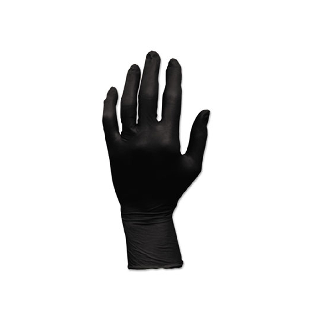 GLN105FS Pro Works Black Small Nitrile Gloves Powder Free 10/100 cs - GLN105FS SML BLK PF NITRIL GLV