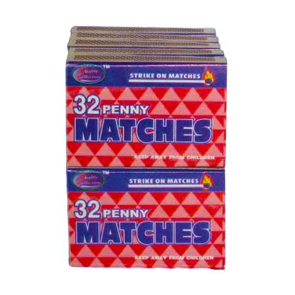 15011 Wooden Penny Matches 48/10 cs - 15011 PENNY MATCHES (32PENNY)
