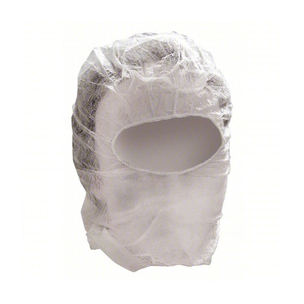 980 White Large Polypropylene Hooded Hairnet      10/100 cs