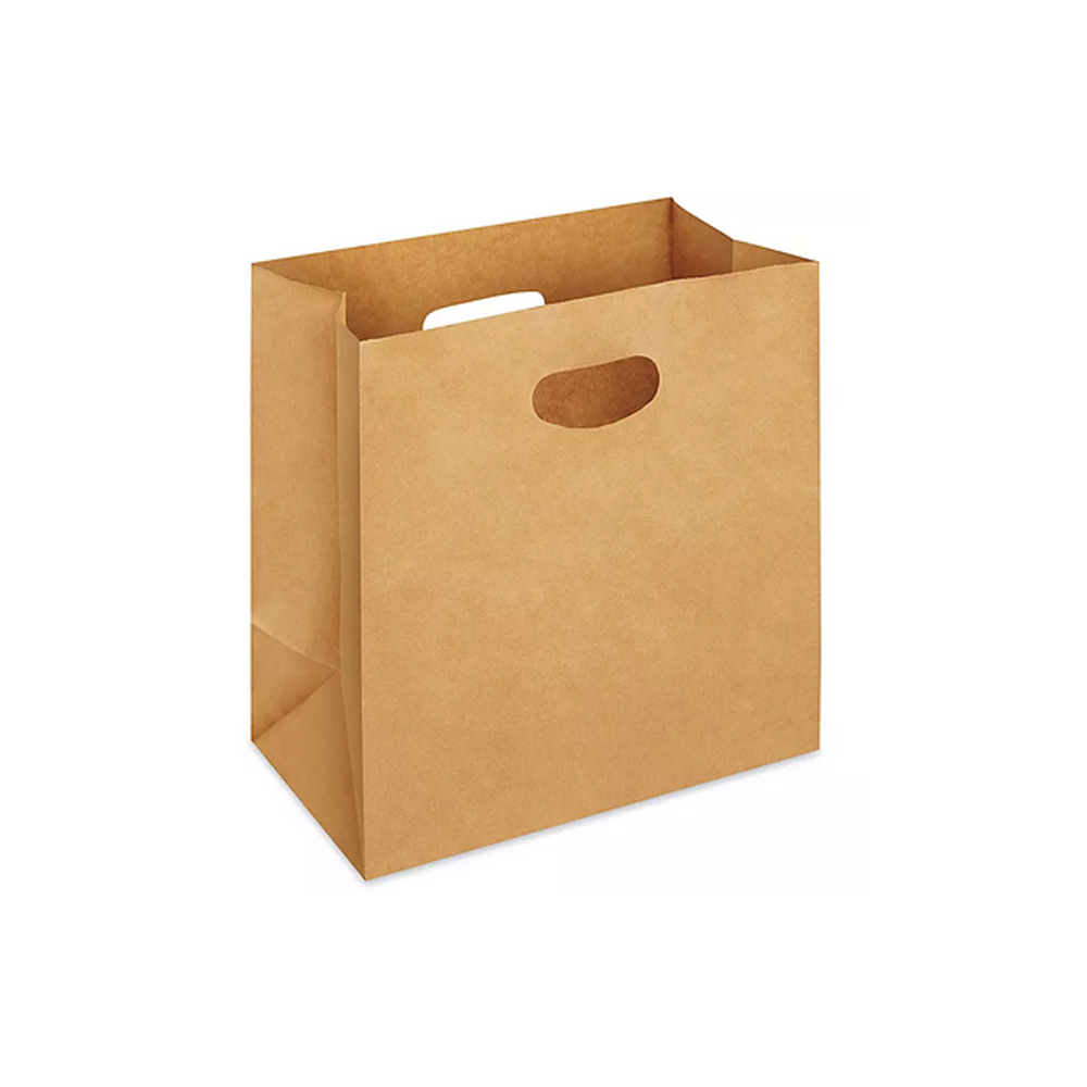 DCB7B10113Y Brown 12"x7"x13" Die Cut Handle Shopping Bag 300/cs