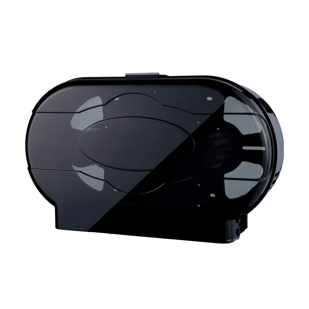 2010 Black Twin Junior Roll Toilet Tissue Dispenser for 9" Rolls 1 ea.