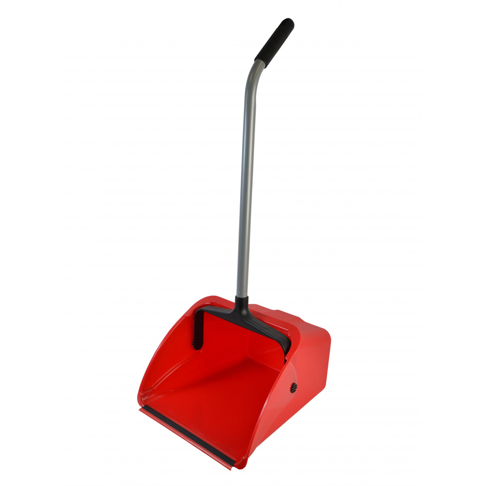 1087 Red Extra Long Lobby Dust Pan 1 ea.