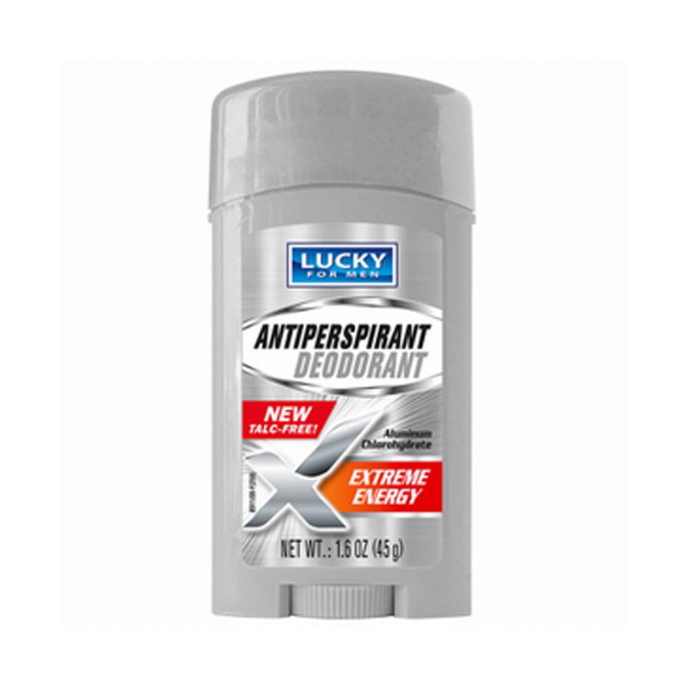 8911-24 Lucky For Men 1.6 oz. Antiperspirant Deodorant Extreme Energy 24/cs - 8911-24 MEN'S DEOD STK EXENRGY