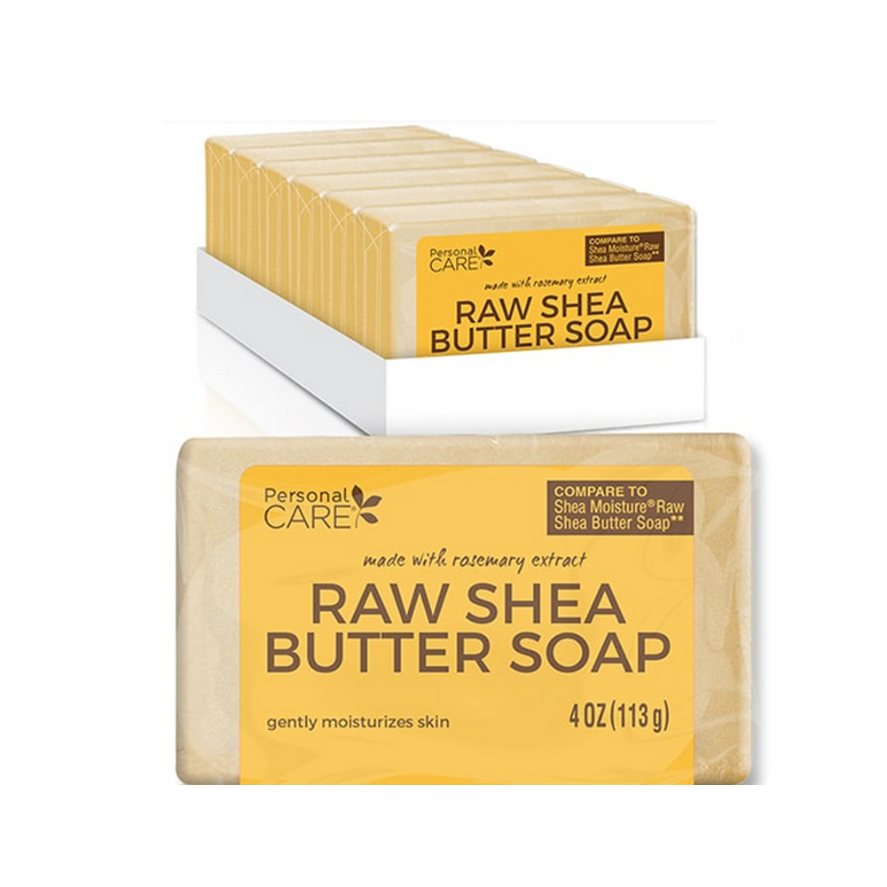 95003-4 Personal Care 4 oz. Raw Shea Butter Soap Bar 4/6 cs - 95003-4 4z RAW SHEA BUTTR SOAP