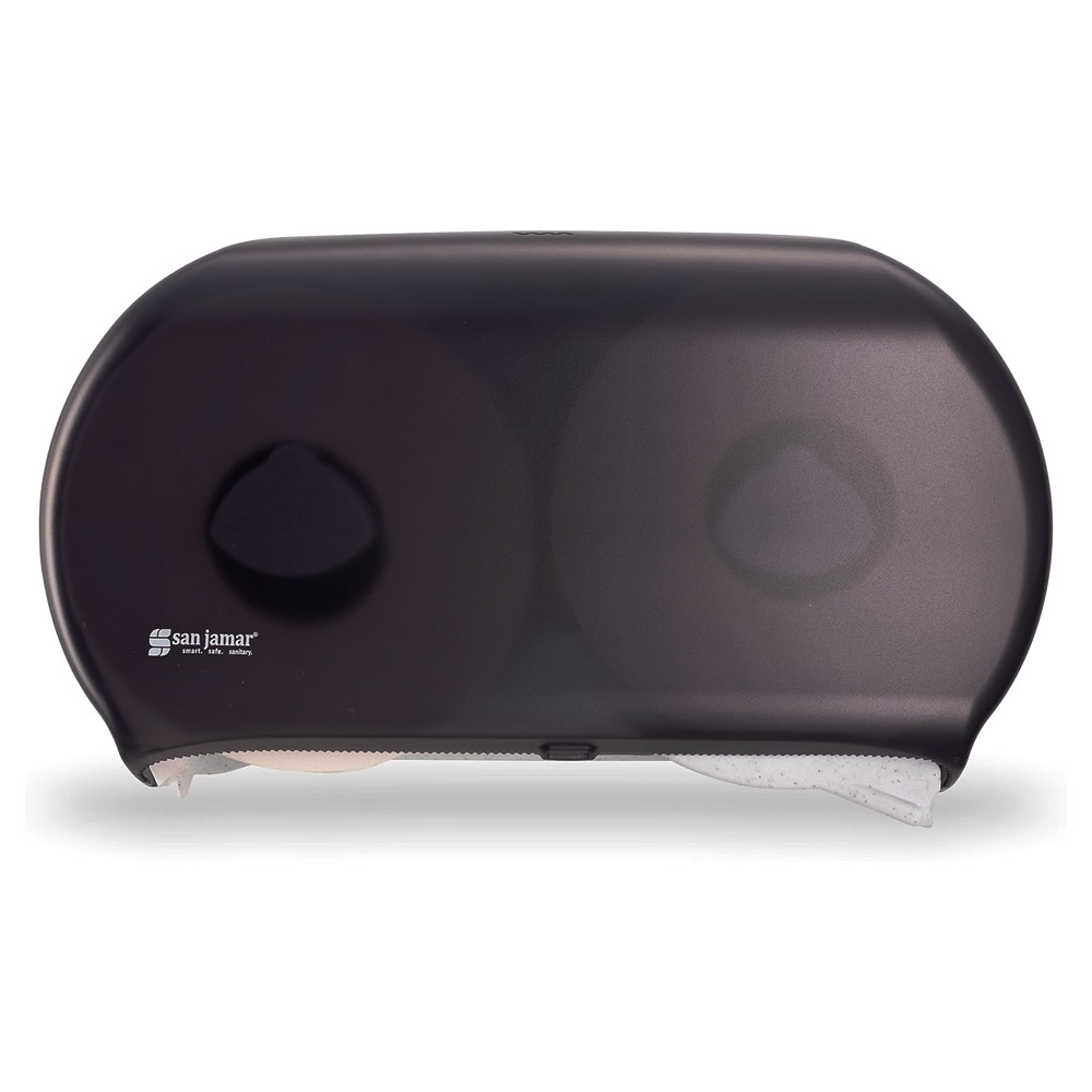 R4000TBK Black 9" Twin Jumbo Roll Bathroom Tissue Dispenser 1 ea.