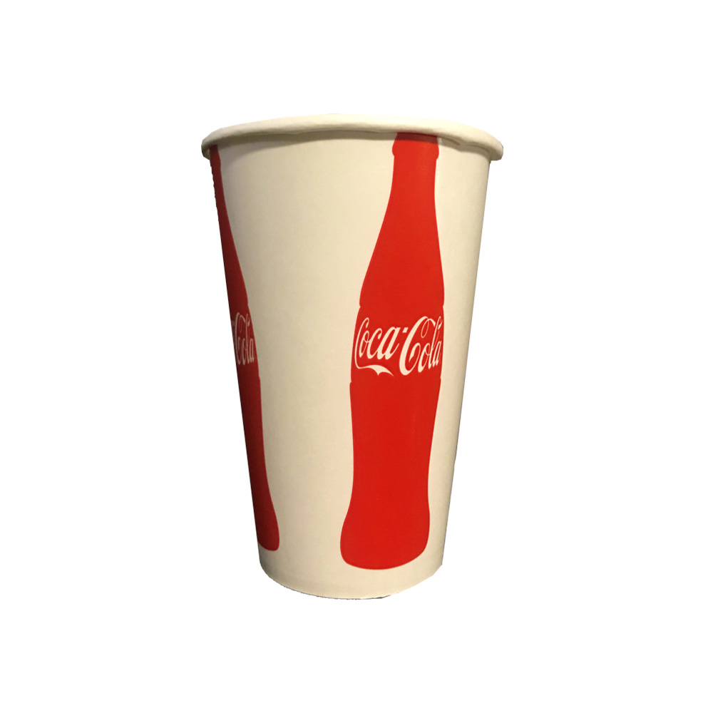 D16CCCC Coca-Cola Design 16 oz. Poly Coated Paper Cold Cup 24/50 cs