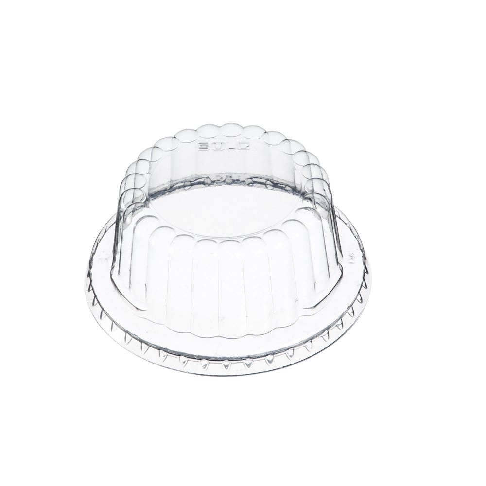 DF5-0090 Clear Plastic Round Dome Lid For S605T   Container 10/100 cs